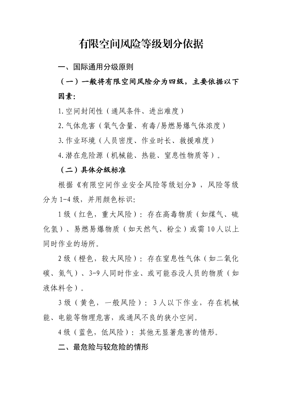 有限空间风险等级划分依据.docx_第1页