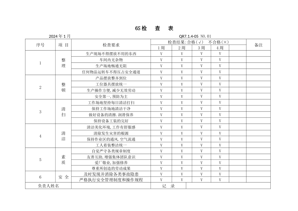 6S检查表.docx_第1页