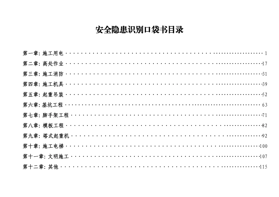 基础设施及土建总承包项目安全隐患识别口袋书.pdf_第2页