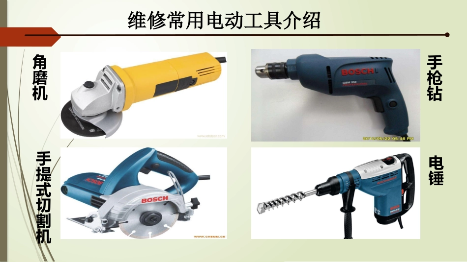 电动工具安全注意事项及操作规程.pptx_第3页