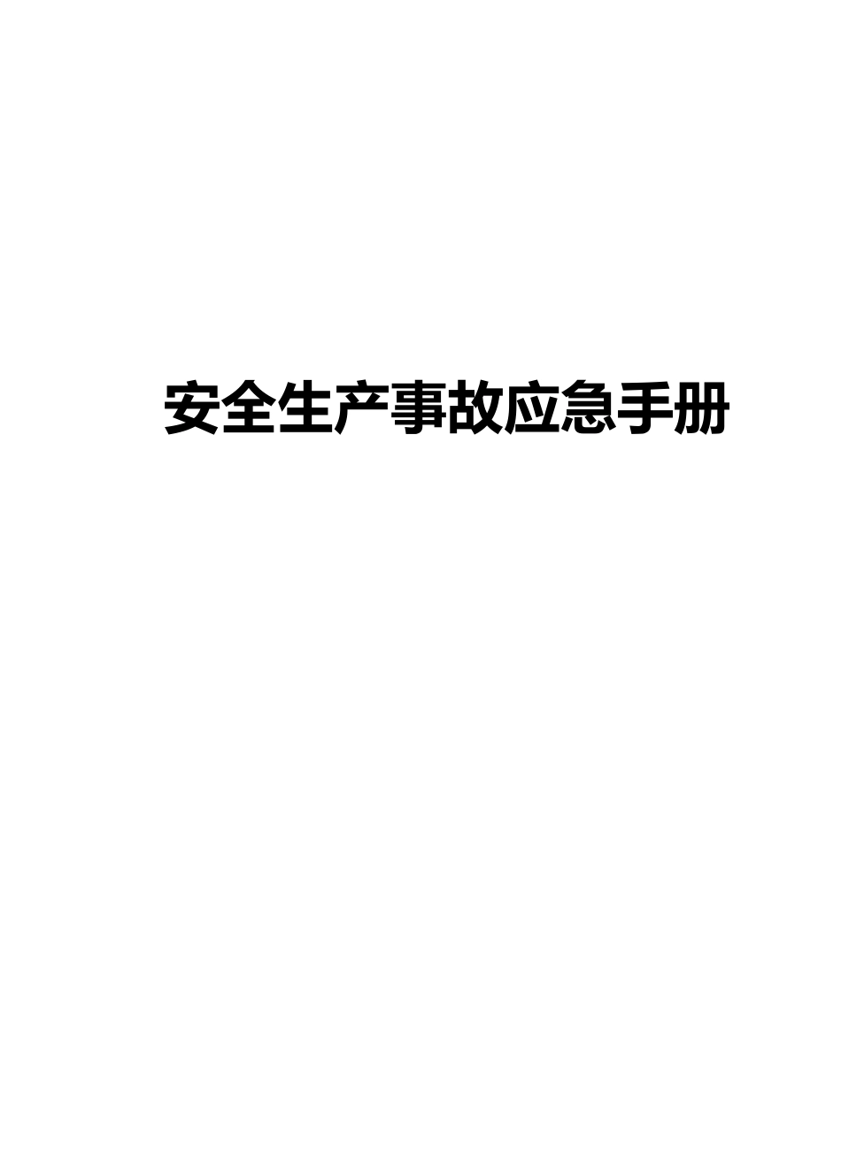 2025安全生产事故应急手册.docx_第1页