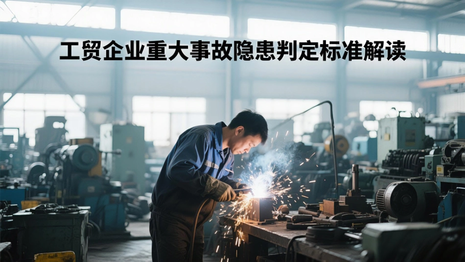 2025工贸企业重大事故隐患判定解读.pptx_第1页