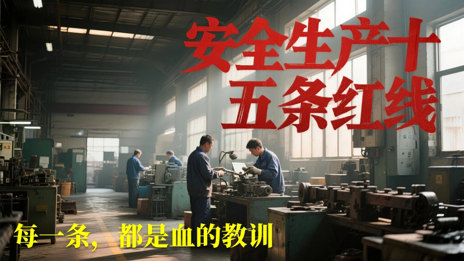 现场安全生产隐患排查十五条红线.pptx_第1页