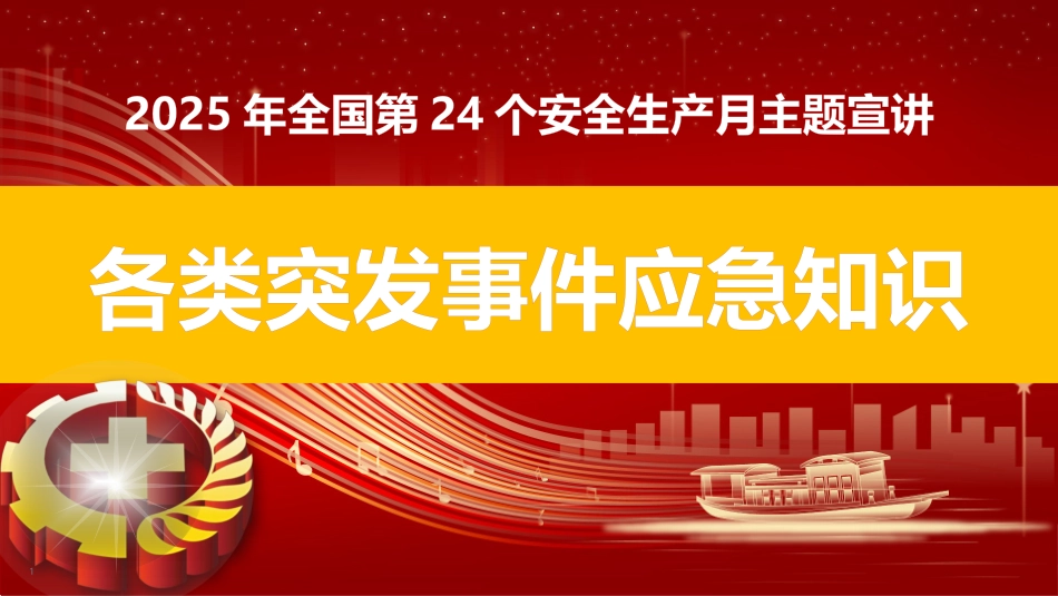 14 2025年安全月主要责任人讲安全课件十四：各类突发事件应急知识.pptx_第1页