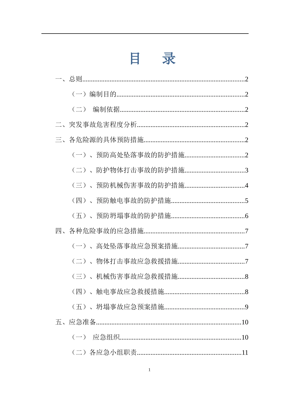 深基坑作业专项应急预案.docx_第1页