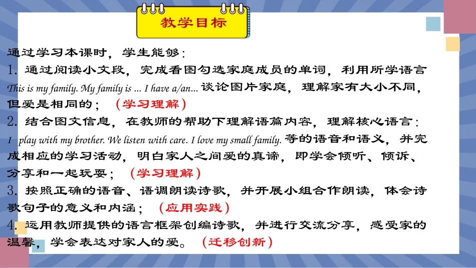 英语人教PEP版2024版3年级上册Unit2DifferentfamiliesPart4.pptx_第3页