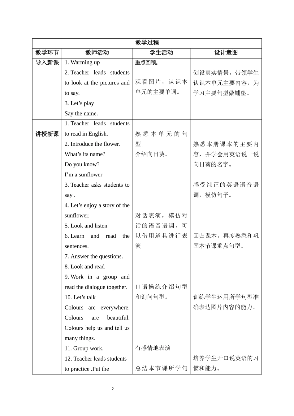 英语人教PEP版2024版三年级上册Unit5ThecolourfulworldPart.docx_第2页