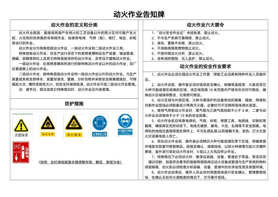 八大特殊作业风险告知卡（全套）.pdf_第1页