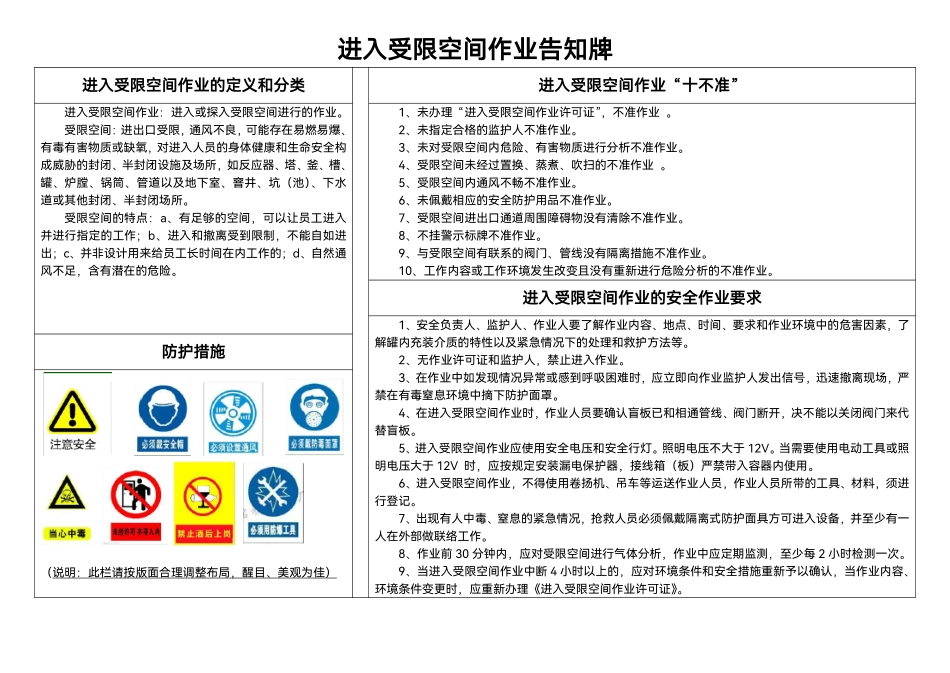 八大特殊作业风险告知卡（全套）.pdf_第2页