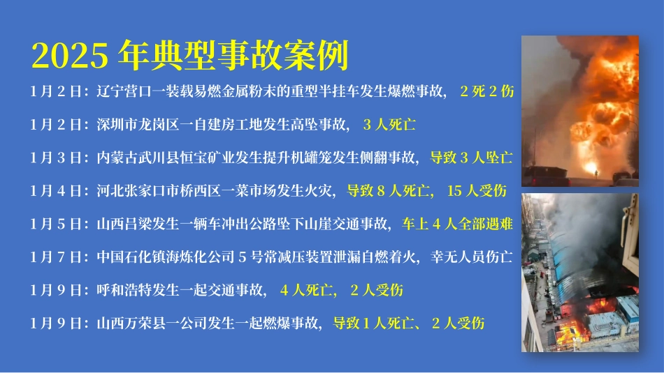2025春节后复工安全生产专题培训第一课附近期事故案例.pptx_第3页