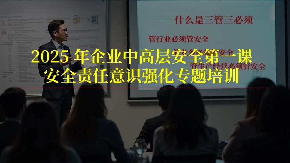 2025年企业中高层安全第一课：安全责任意识强化专题培训.pptx_第1页