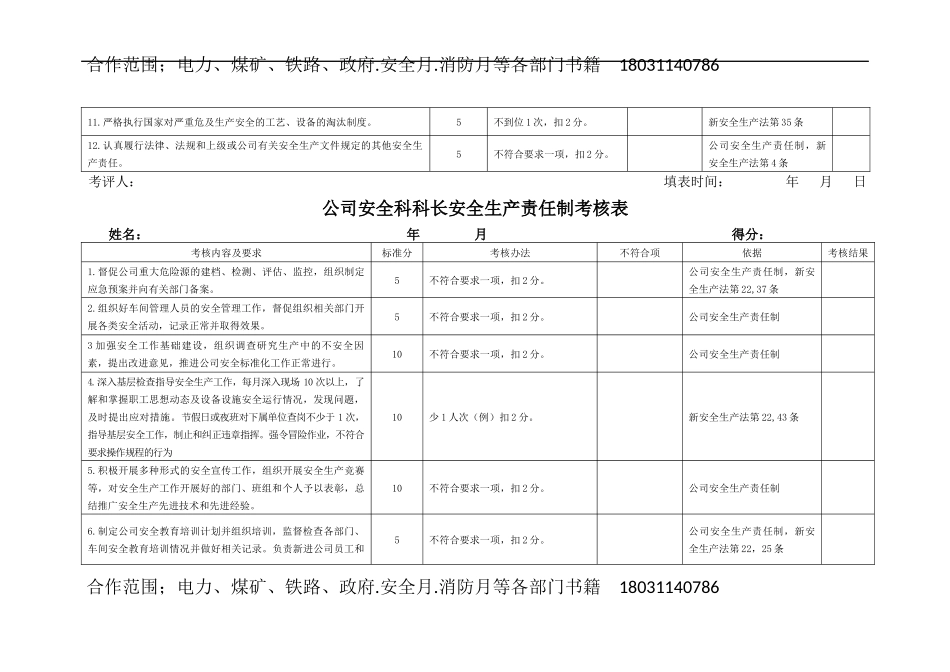 （4）各级安全生产责任制考核表.docx_第3页