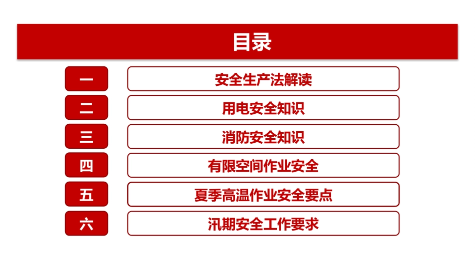 用电、消防、有限空间、高温作业、汛期作业安全知识培训.pptx_第1页
