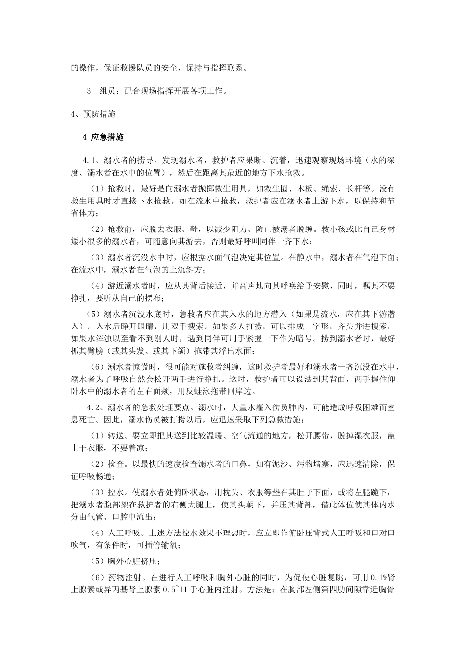 溺水事故现场处置方案.docx_第3页