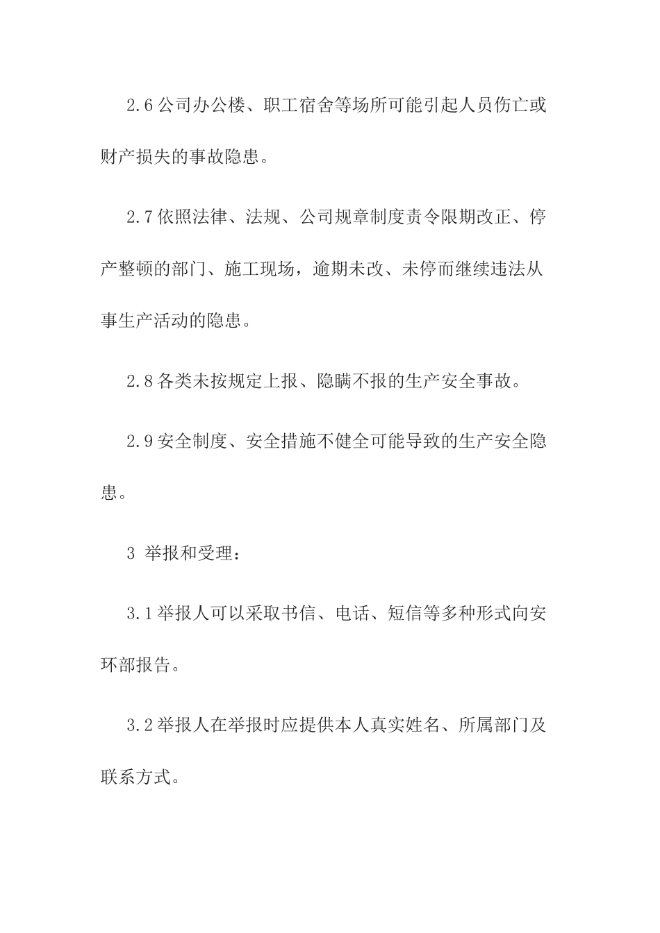 公司事故隐患内部报告奖励机制.docx_第3页