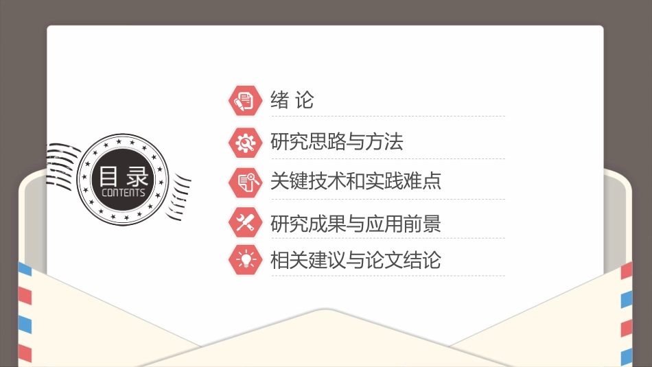 创意信件毕业设计答辩模板.pptx_第2页