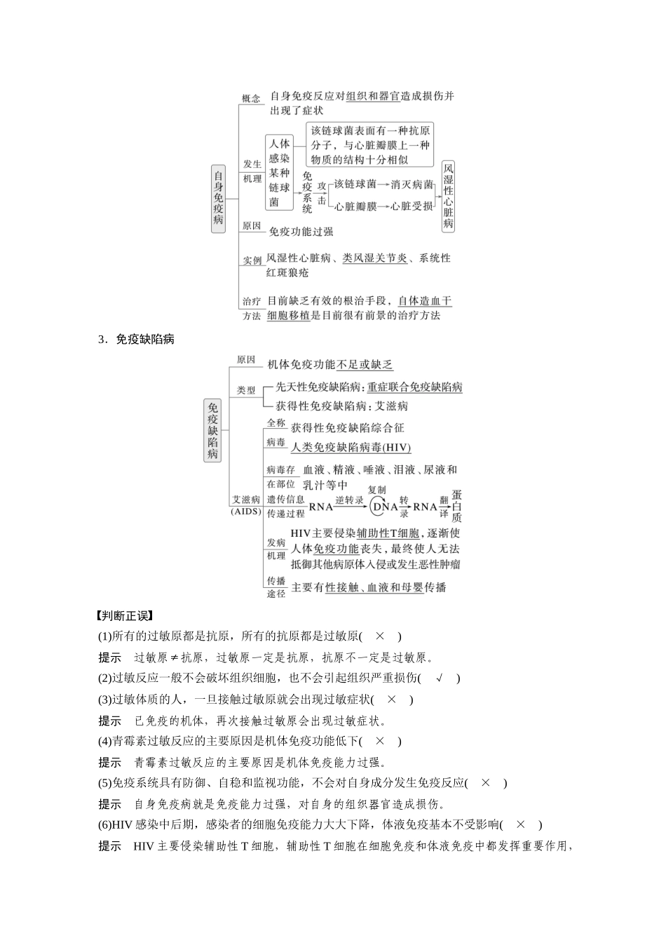 2026创新设计高考总复习生物（人教版）-第八单元　第43课时　免疫失调及免疫学的应用.docx_第2页