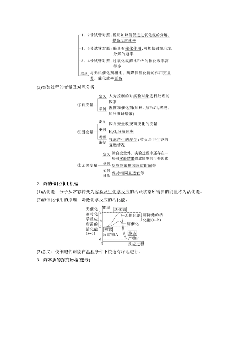 2026创新设计高考总复习生物（人教版）-第三单元　第11课时　降低化学反应活化能的酶.docx_第2页