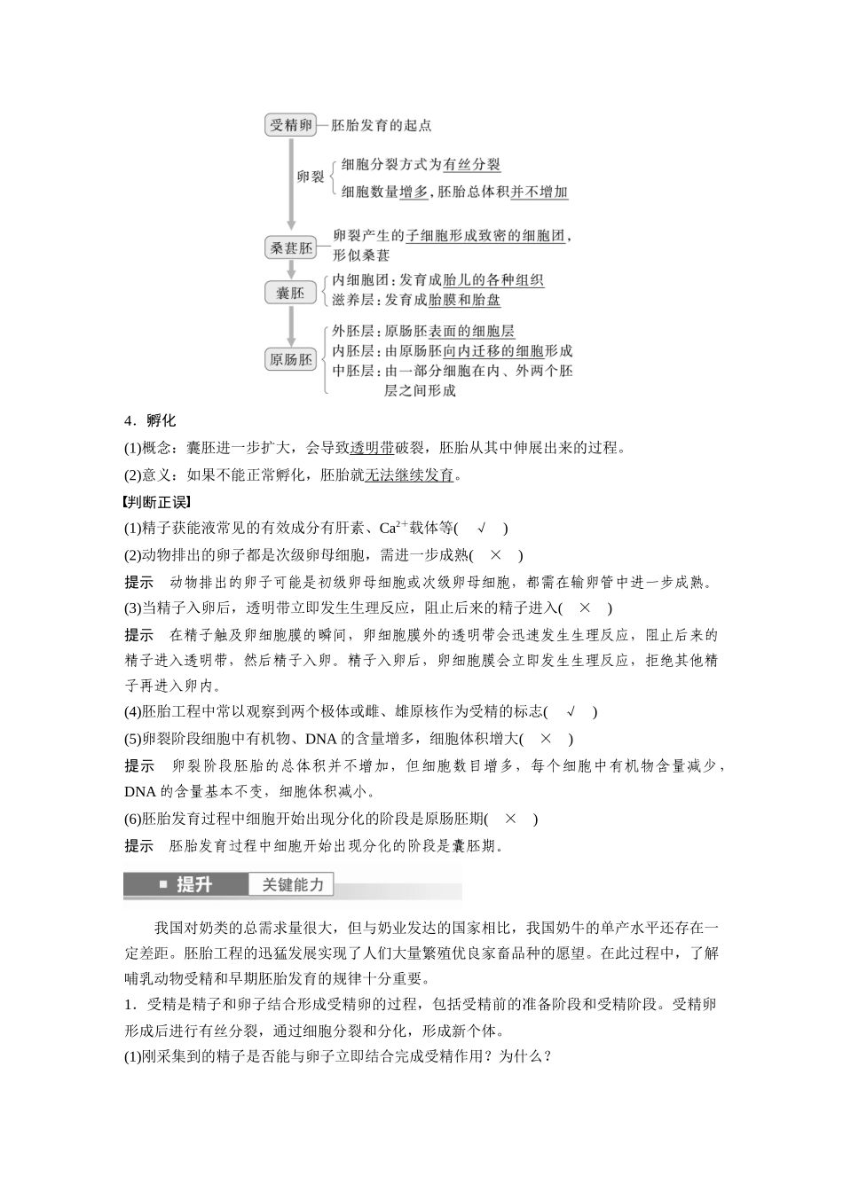 2026创新设计高考总复习生物（人教版）-第十单元　第60课时　胚胎工程.docx_第2页