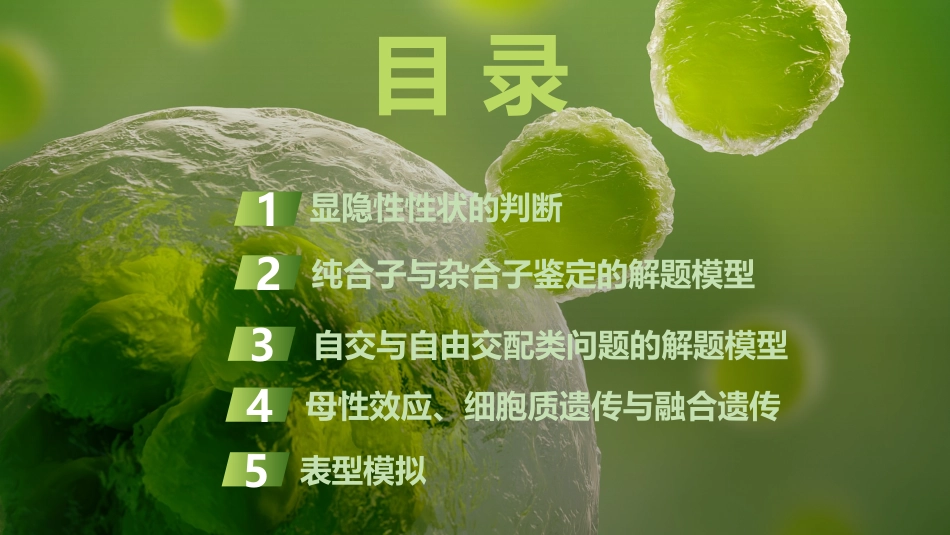 2026创新设计高考总复习生物（人教版）复习讲义-微专题8　分离定律重点题型的解题建模.pptx_第3页