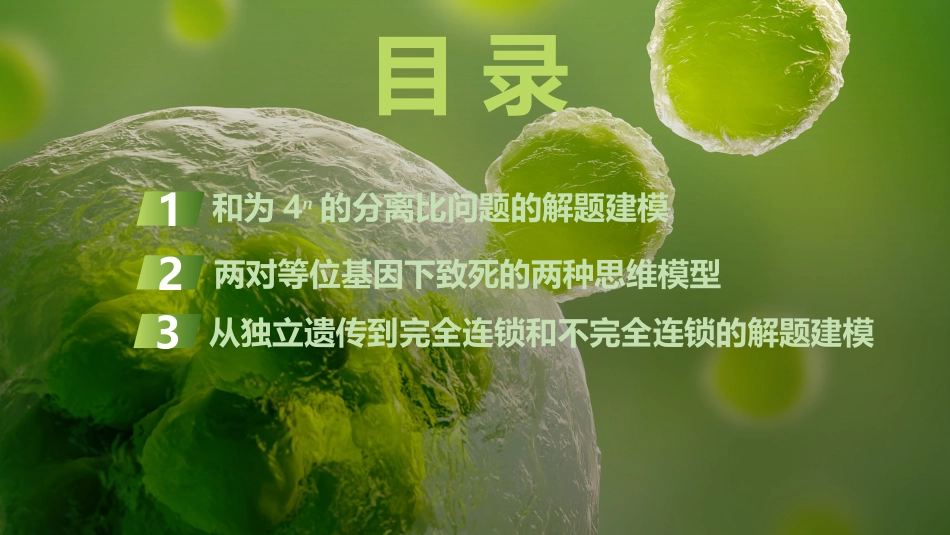 2026创新设计高考总复习生物（人教版）复习讲义-微专题10　自由组合定律重点题型的解题建模.pptx_第3页