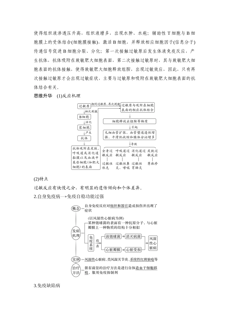 2026创新设计高考总复习生物（人教版）教师用-第36课时  免疫失调和免疫学的应用.docx_第2页