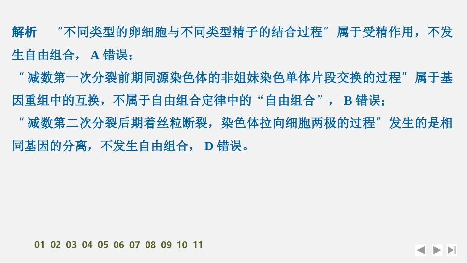 2026创新设计高考总复习生物（人教版）强化练习-限时练19　自由组合定律.pptx_第3页