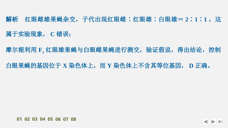 2026创新设计高考总复习生物（人教版）强化练习-限时练20　基因在染色体上、伴性遗传.pptx_第3页