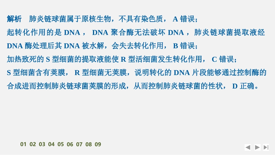 2026创新设计高考总复习生物（人教版）强化练习-限时练22　DNA是主要的遗传物质.pptx_第3页