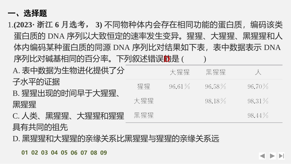 2026创新设计高考总复习生物（人教版）强化练习-限时练28　生物的进化.pptx_第2页