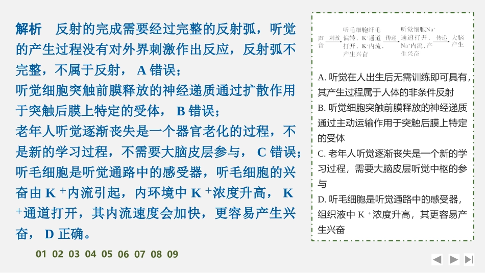 2026创新设计高考总复习生物（人教版）强化练习-限时练32　神经系统的分级调节及人脑的高级功能.pptx_第3页
