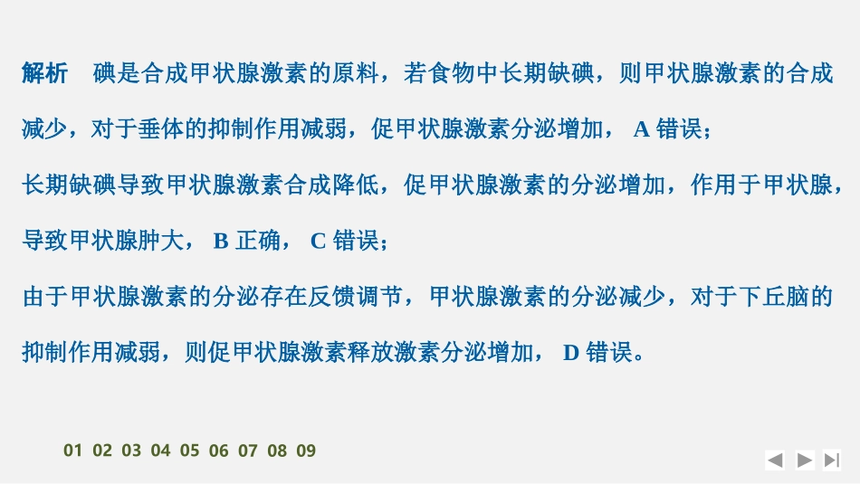 2026创新设计高考总复习生物（人教版）强化练习-限时练33　激素调节的过程.pptx_第3页