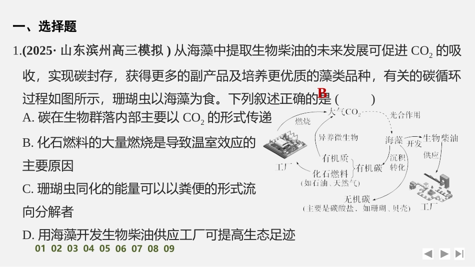 2026创新设计高考总复习生物（人教版）强化练习-限时练45　人与环境.pptx_第2页