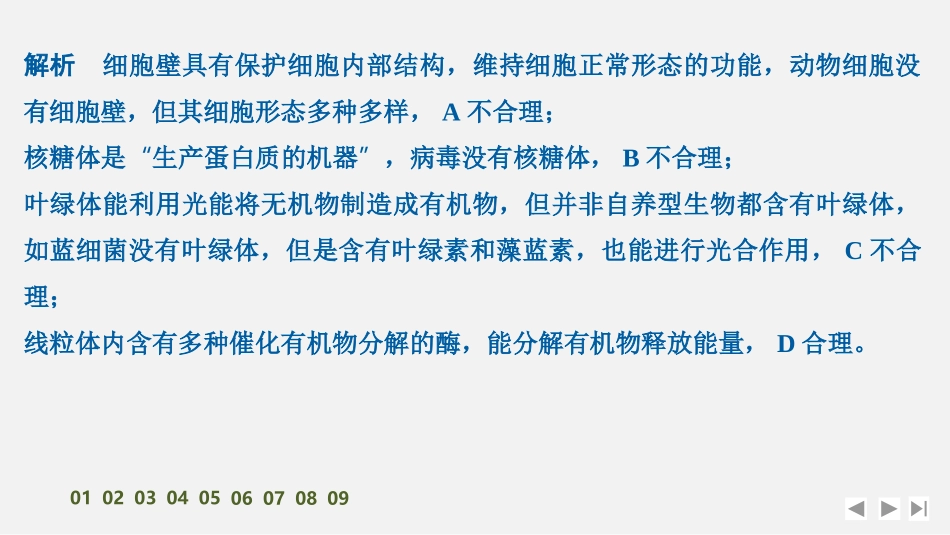 2026创新设计高考总复习生物（人教版）强化练习-专题练2　结构与功能观、蛋白质的分选与囊泡运输.pptx_第3页