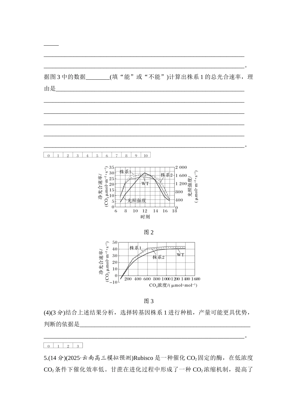2026创新设计高考总复习生物（人教版）强化练习-专题练6  光呼吸、C4植物、CAM植物等特殊代谢类型.docx_第3页