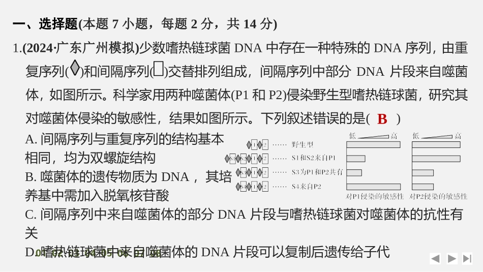 2026创新设计高考总复习生物（人教版）强化练习-综合练　遗传变异综合强化练.pptx_第2页