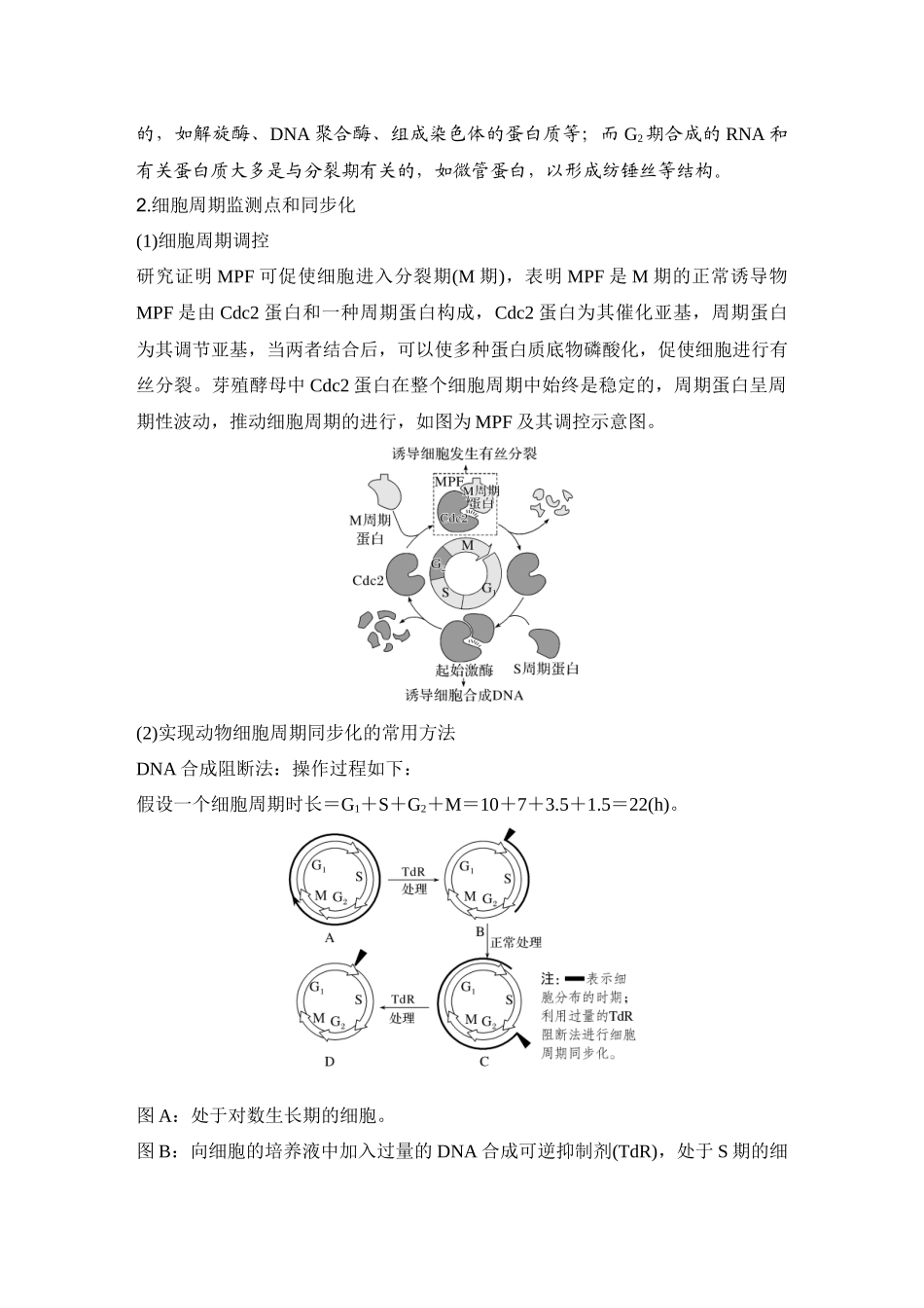 2026创新设计高考总复习生物（人教版）学生用-第14课时  细胞的增殖.docx_第3页