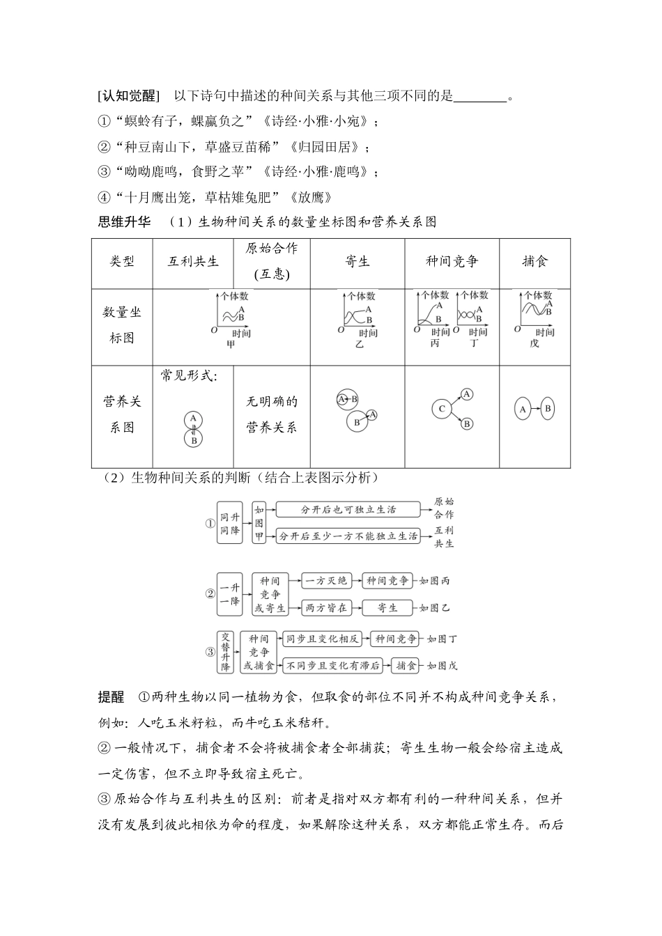 2026创新设计高考总复习生物（人教版）学生用-第41课时  群落及其演替.docx_第3页