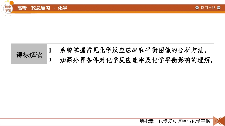 2026年衡中学案高考一轮总复习化学-第7章　第35讲　化学反应速率和平衡图像及分析.pptx_第3页