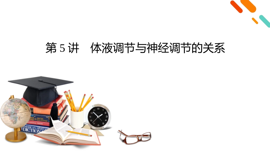2026年衡中学案高考一轮总复习生物-选择性必修1　第8单元　第5讲　体液调节与神经调节的关系.pptx_第2页