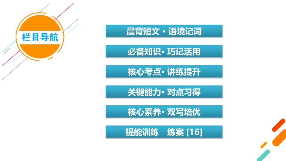 2026年衡中学案高考一轮总复习英语（外研版）-必修第三册　Unit 4  Amazing art.pptx_第3页