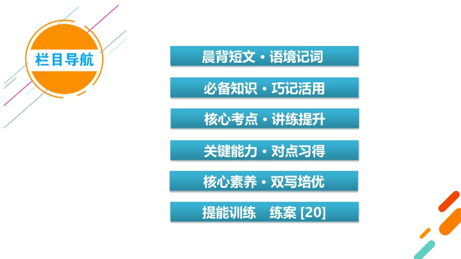 2026年衡中学案高考一轮总复习英语（外研版）-选择性必修第一册 Unit2  Onwards and upwards.pptx_第3页