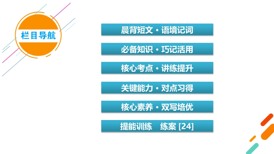 2026年衡中学案高考一轮总复习英语（外研版）-选择性必修第一册 Unit6  Nuturing nature.pptx_第3页