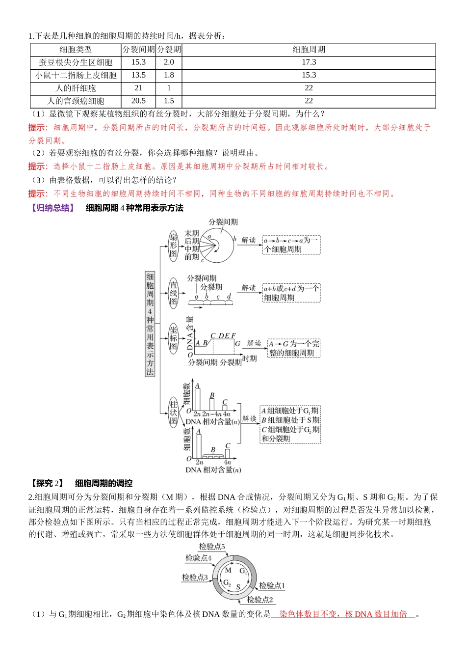 2026年三维设计一轮高中总复习生物-第17讲　细胞的增殖.docx_第2页