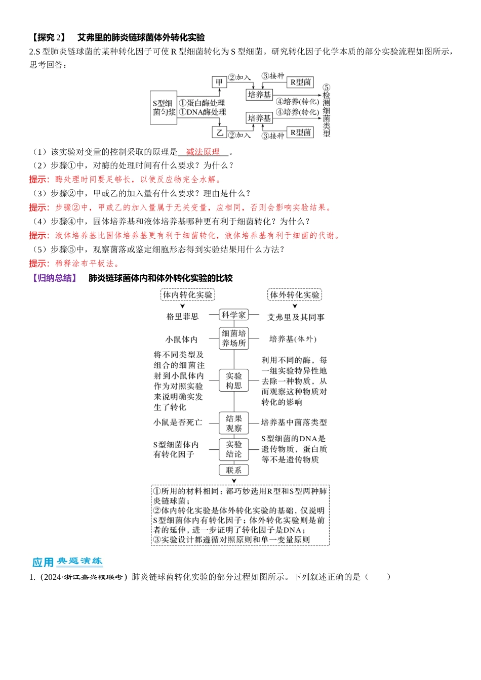 2026年三维设计一轮高中总复习生物-第28讲　DNA是主要的遗传物质.docx_第3页