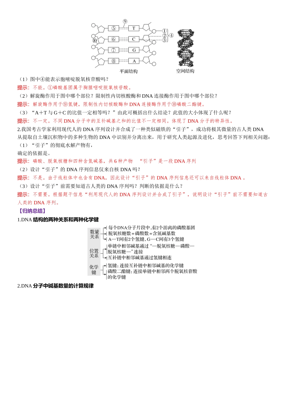 2026年三维设计一轮高中总复习生物-第29讲　DNA分子的结构和复制.docx_第3页