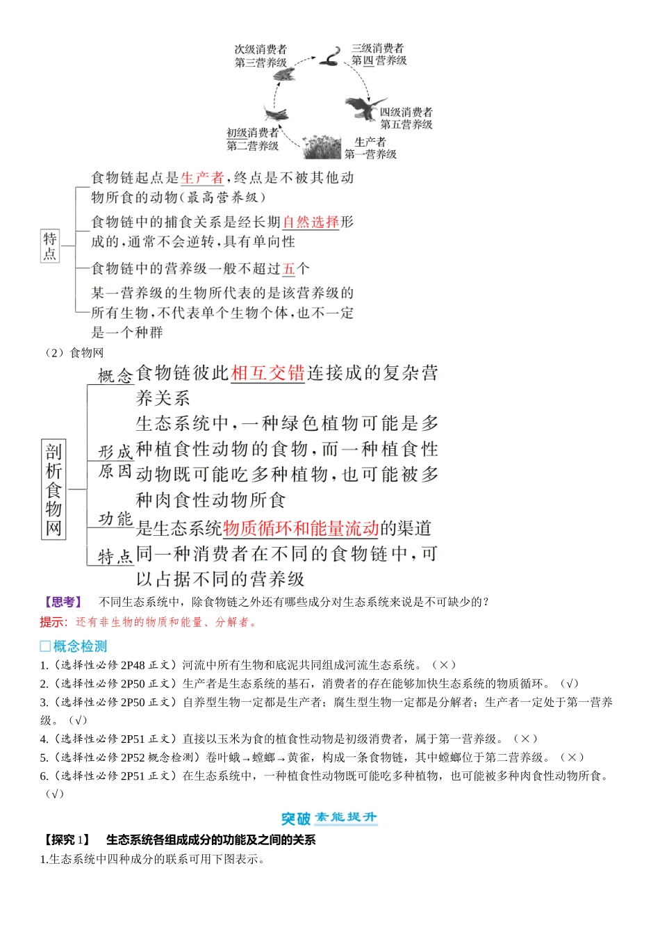 2026年三维设计一轮高中总复习生物-第49讲　生态系统的结构和能量流动.docx_第2页