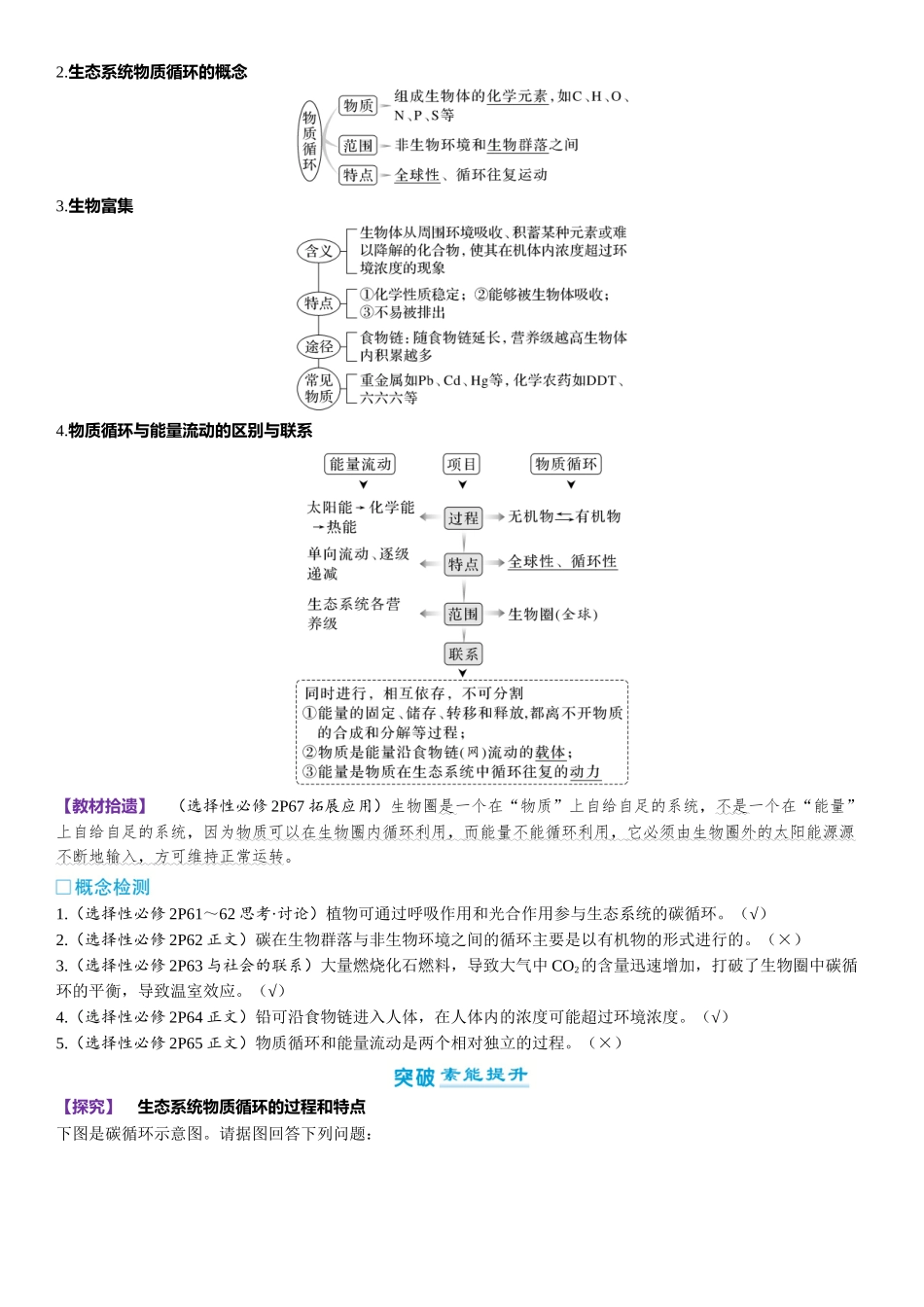 2026年三维设计一轮高中总复习生物-第50讲　生态系统的物质循环、信息传递和稳定性.docx_第2页
