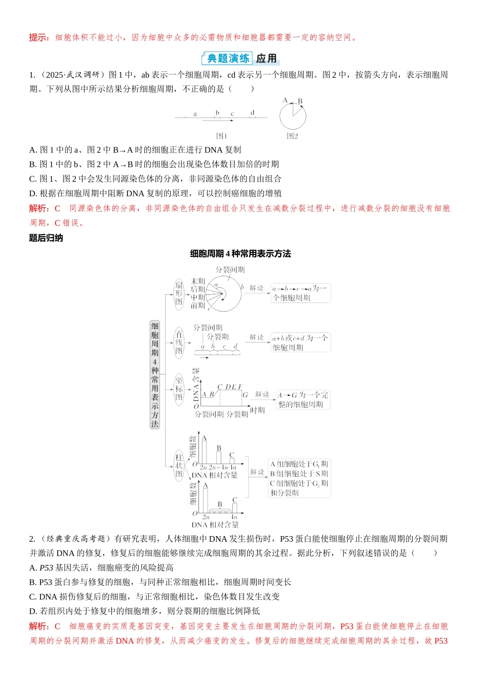 2026年三维设计一轮高中总复习生物教师用-第17讲　细胞的增殖.docx_第2页
