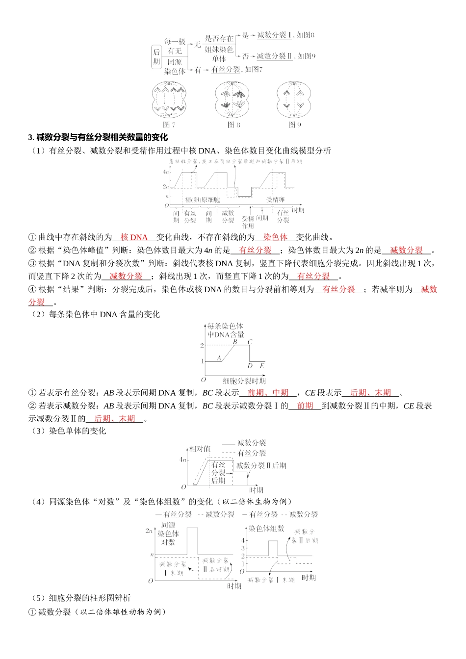2026年三维设计一轮高中总复习生物教师用-第19讲　有丝分裂和减数分裂的比较及观察细胞的减数分裂.docx_第2页